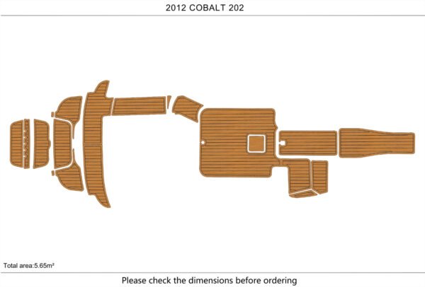 1 kit EVA foam boat flooring 6mm 2008-2012 COBALT 202