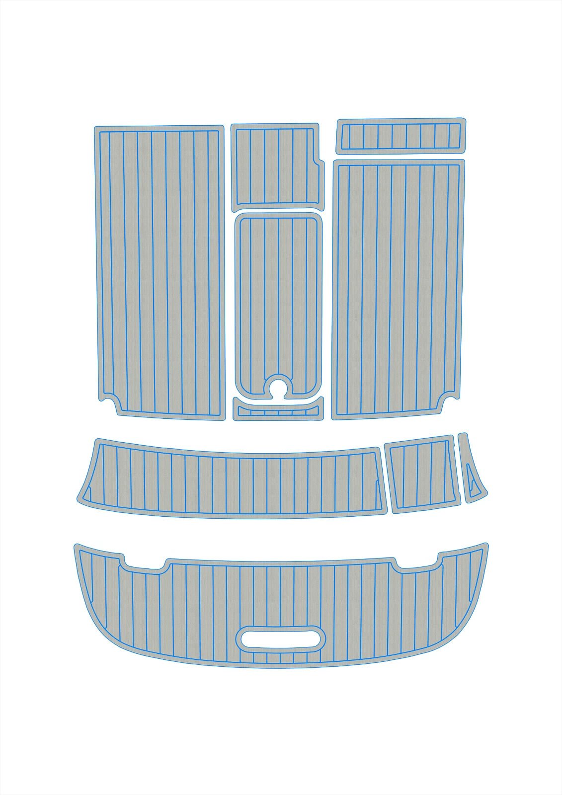 1 Kit EVA foam boat flooring 6mm 2010 Bayliner 652