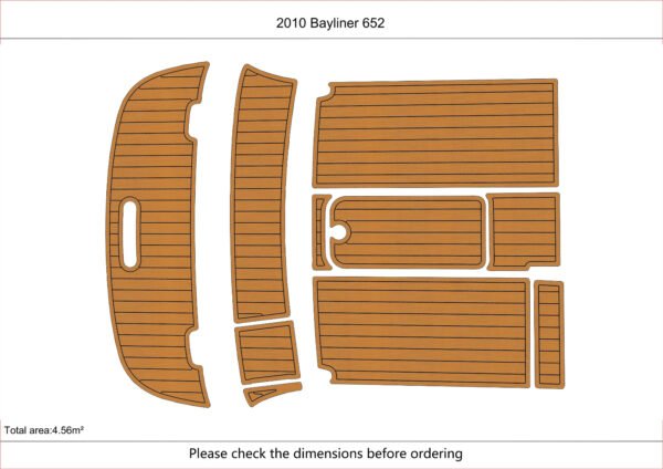 EVA foam boat flooring 6mm 2010 Bayliner 652 (2) 1 Kit EVA foam boat flooring 6mm 2010 Bayliner 652