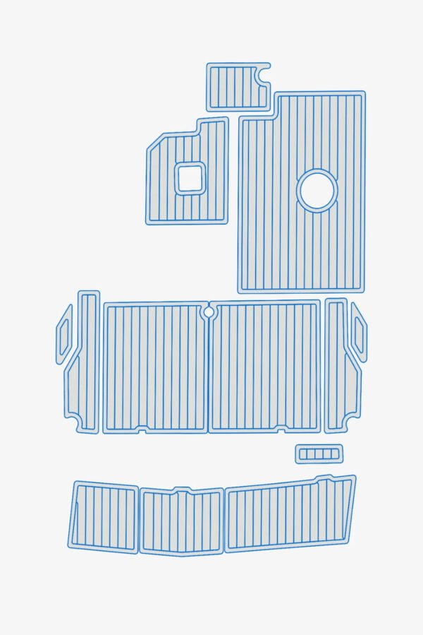 EVA foam boat flooring faux teak 1992 Bayliner Ciera 2655 2855 (10) 1 Kit EVA foam boat flooring faux teak 1992 Bayliner Ciera 2655 2855