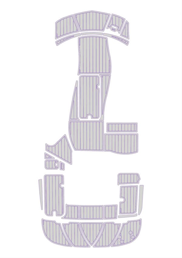 EVA foam boat flooring faux teak 6mm 2006-2014 Bayliner 197 (14) 1 Kit EVA foam boat flooring faux teak 6mm 2006-2014 Bayliner 197