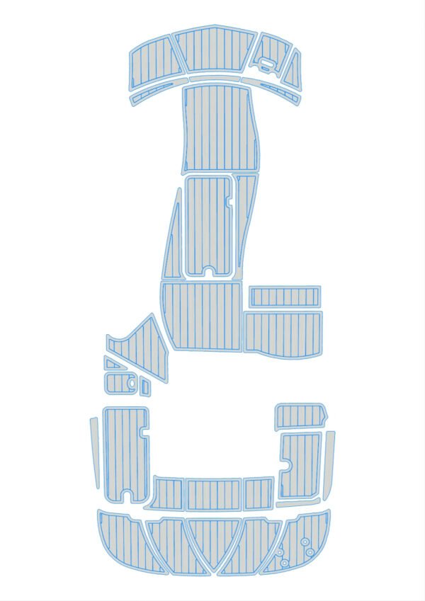 EVA foam boat flooring faux teak 6mm 2006-2014 Bayliner 197 (16) 1 Kit EVA foam boat flooring faux teak 6mm 2006-2014 Bayliner 197