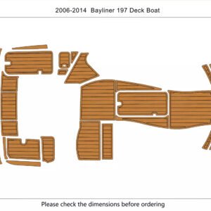 1 Kit EVA foam boat flooring faux teak 6mm 2006-2014 Bayliner 197