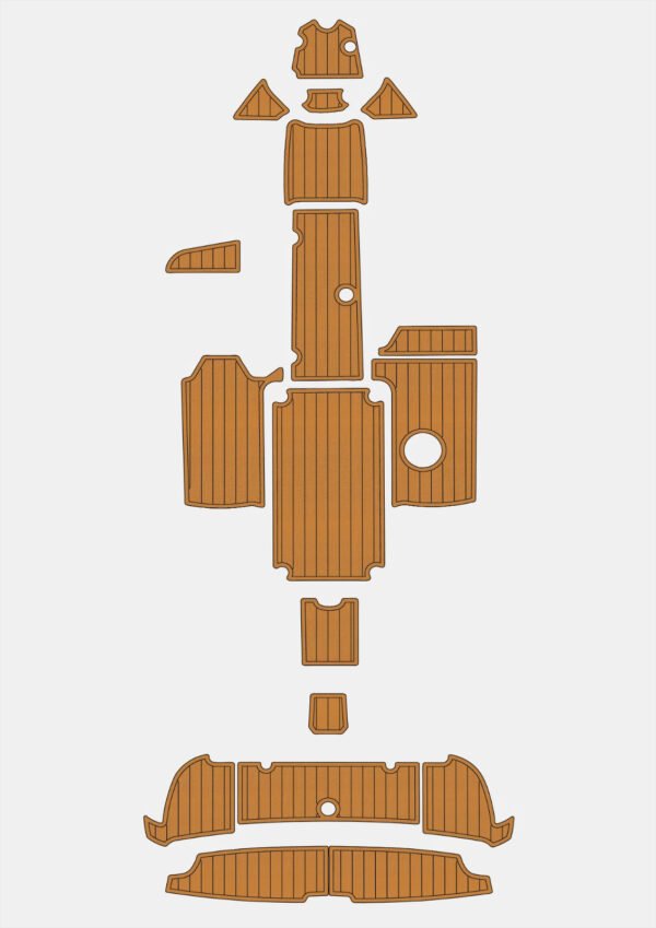 EVA foam faux floor 6mm 2017-2021 Yamaha ARSX 210 212X (13) 1 Kit EVA foam faux teak boat floor 6mm 2017-2021 Yamaha ARSX 210 212X