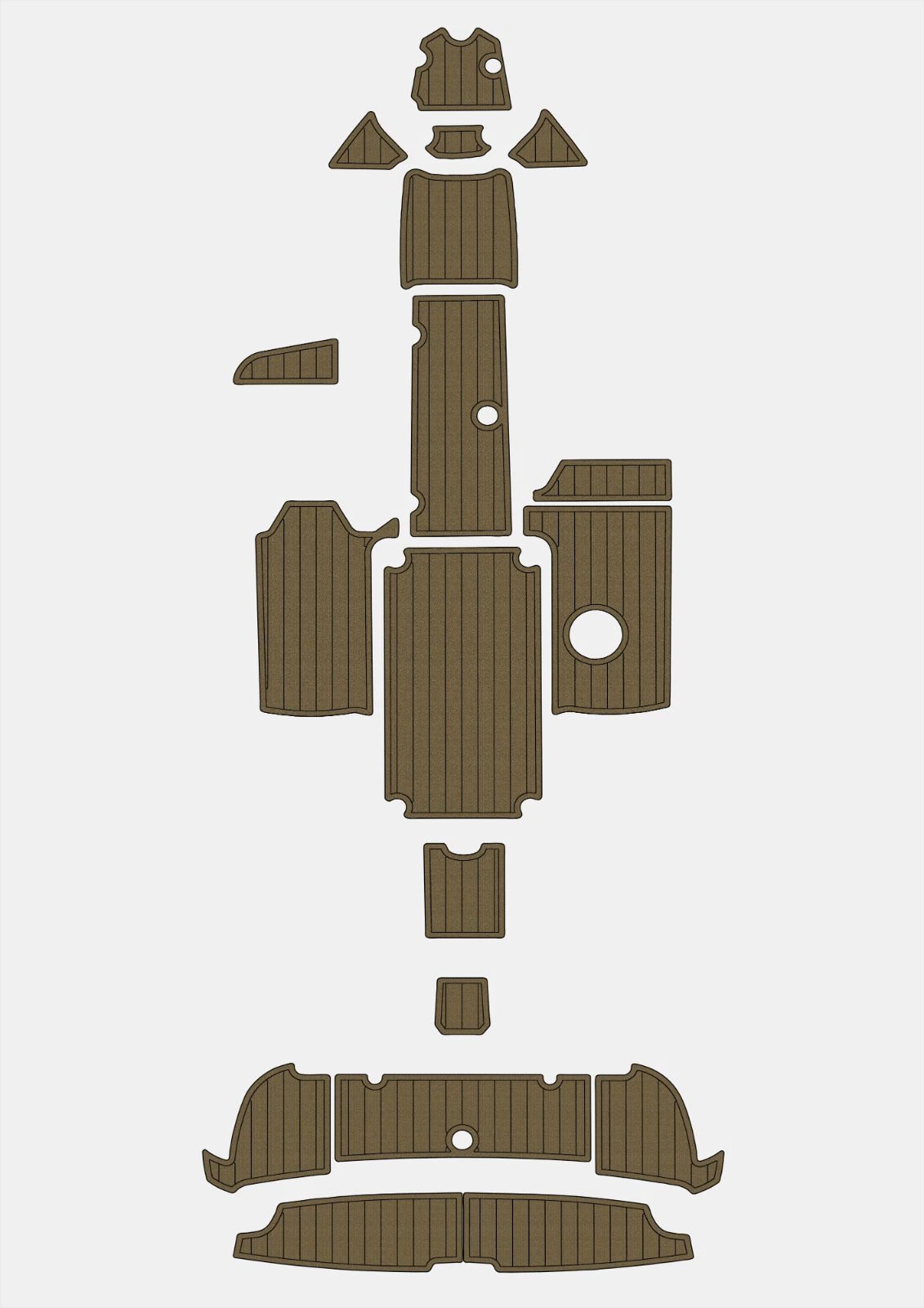 1 Kit EVA foam faux teak boat floor 6mm 2017-2021 Yamaha ARSX 210 212X