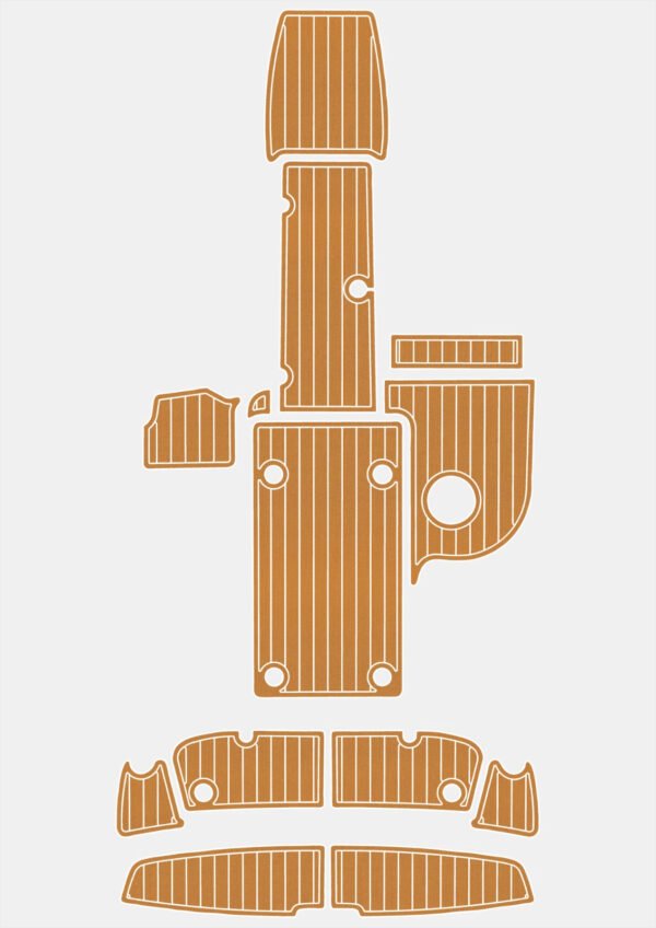 EVA foam faux mat floor 6mm 2012--2016 Yamaha SX 210 (9) 1 Kit EVA foam faux boat floor 6mm 2012-2016 Yamaha SX 210