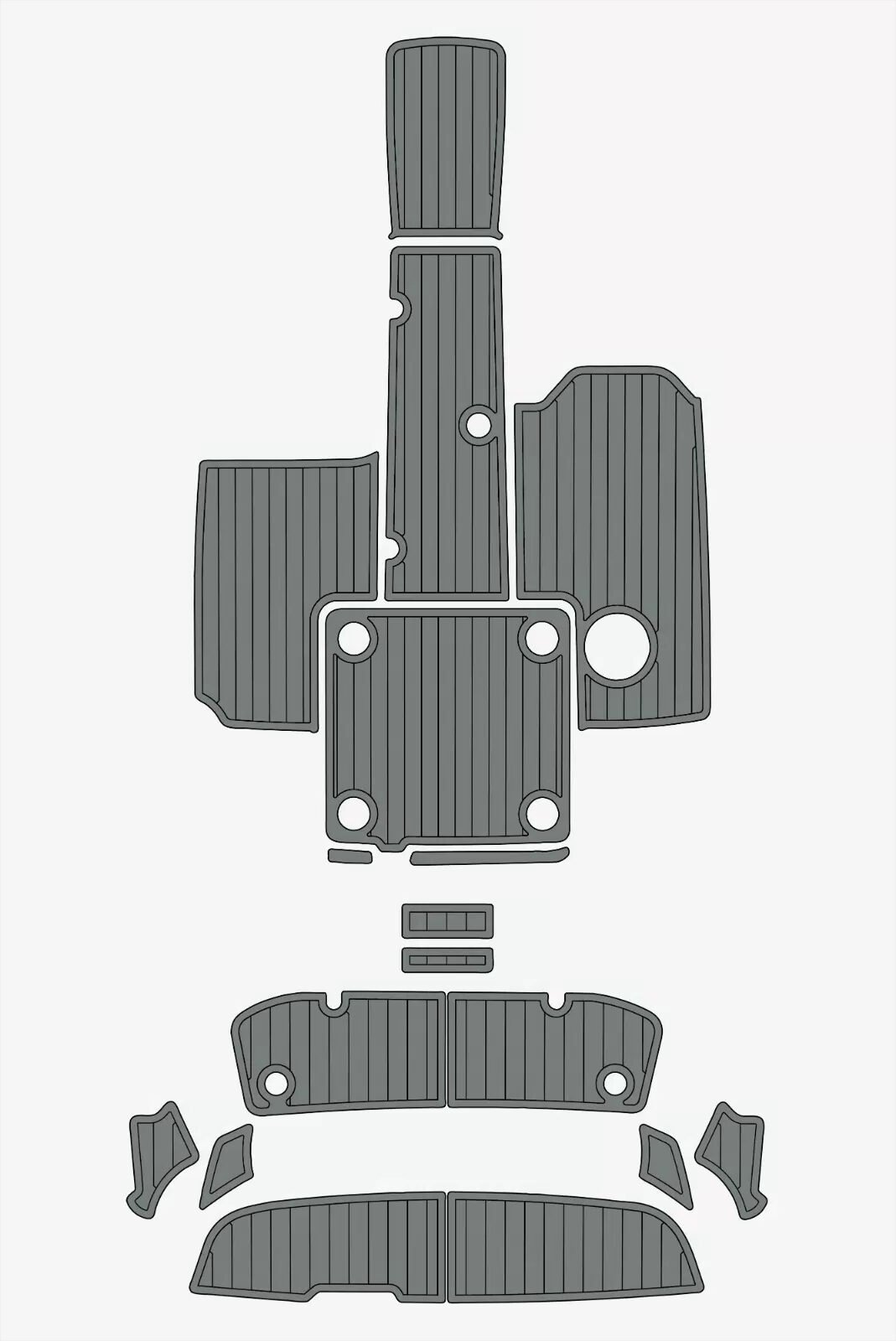 1 Kit EVA foam faux boat floor 6mm 2017-2020 YAMAHA AR 195