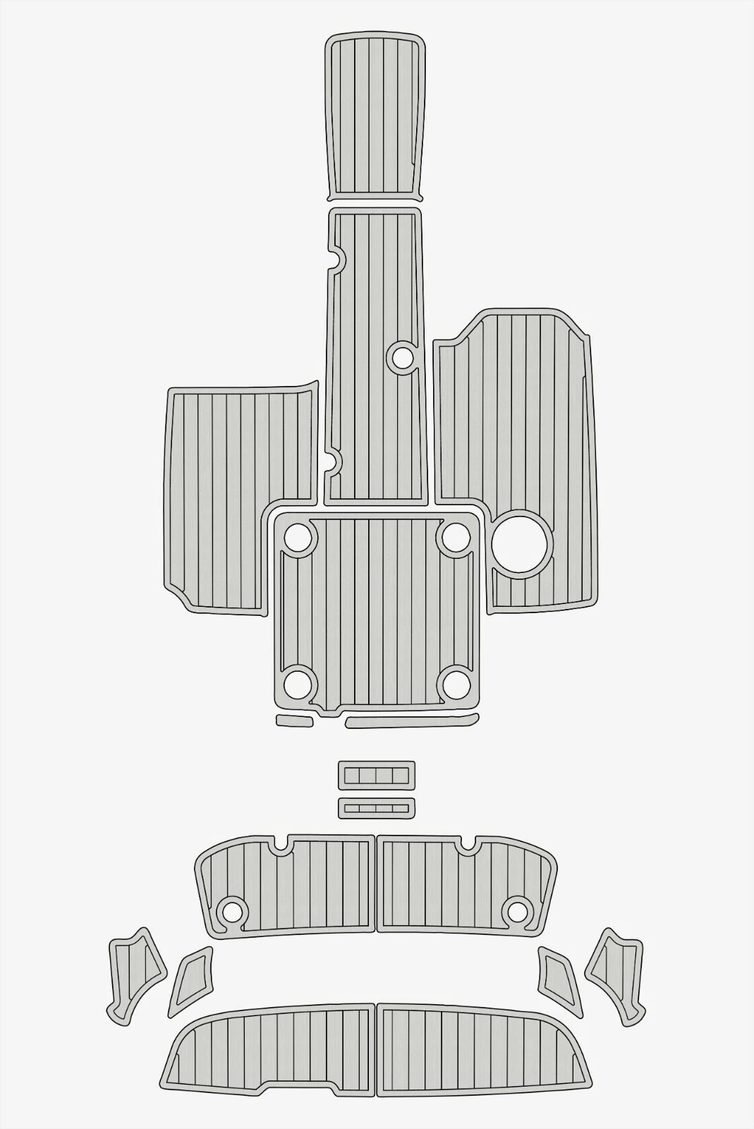 1 Kit EVA foam faux boat floor 6mm 2017-2020 YAMAHA AR 195