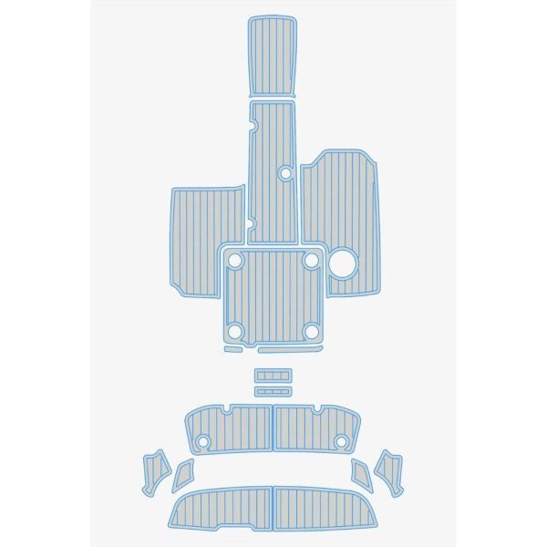 EVA foam faux mat floor 6mm 2017-2020 YAMAHA AR 195 (8) 1 Kit EVA foam faux boat floor 6mm 2017-2020 YAMAHA AR 195