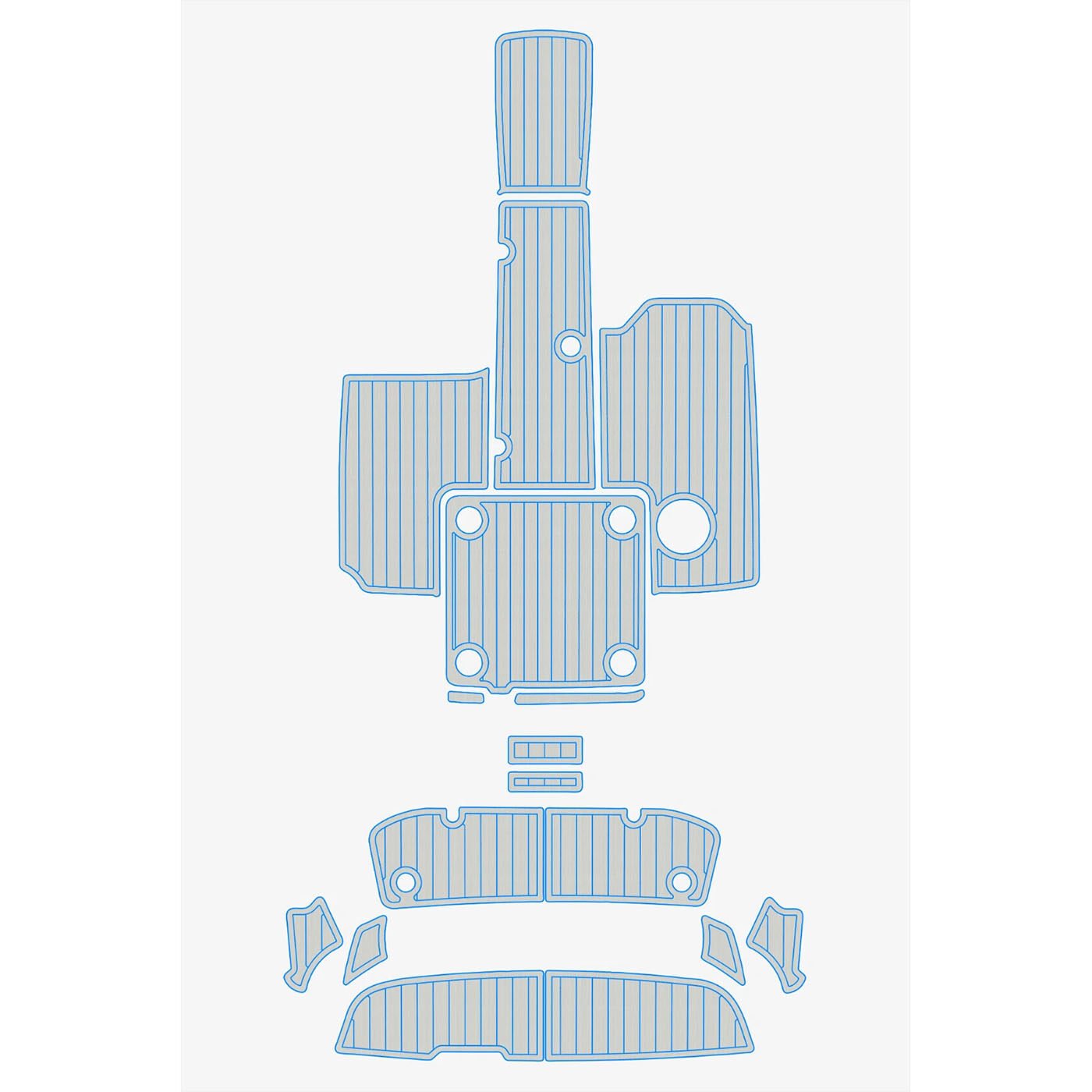 1 Kit EVA foam faux boat floor 6mm 2017-2020 YAMAHA AR 195