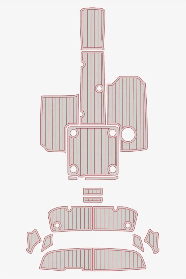 EVA foam faux mat floor 6mm 2017-2020 YAMAHA AR 195 (9) 1 Kit EVA foam faux boat floor 6mm 2017-2020 YAMAHA AR 195