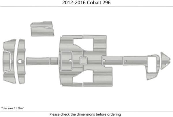 EVA foam faux mat flooring 6mm 2012-2016 Cobalt 296 (13) 1 Kit EVA foam faux mat flooring 6mm 2012-2016 Cobalt 296