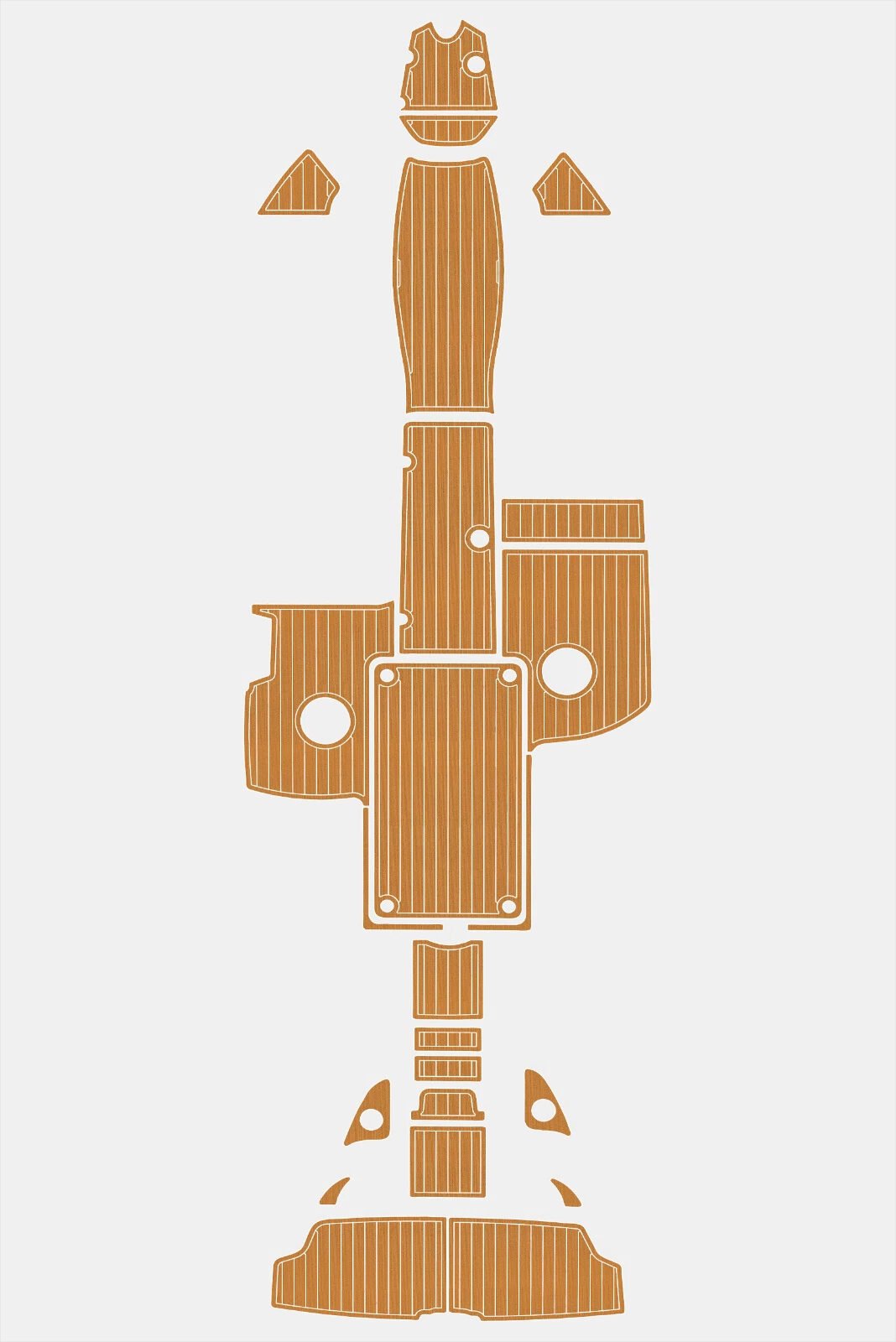 1 Kit EVA foam faux teak decking marine floor 2015-2018 yamaha 242 Limited