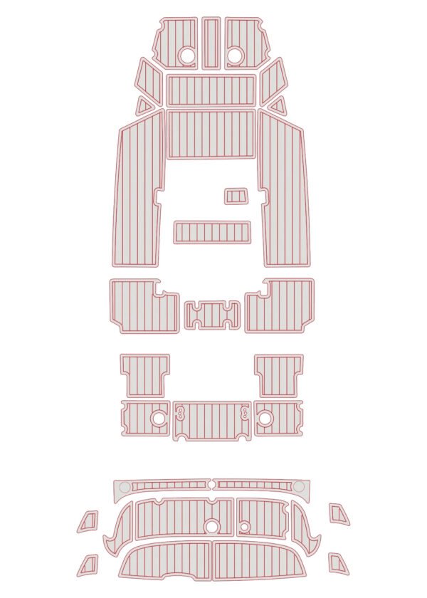 EVA foam faux teak decking marine floor 2016-2017 Yamaha 190 (11) 1 Kit EVA foam faux teak decking marine floor 2016-2017 Yamaha 190
