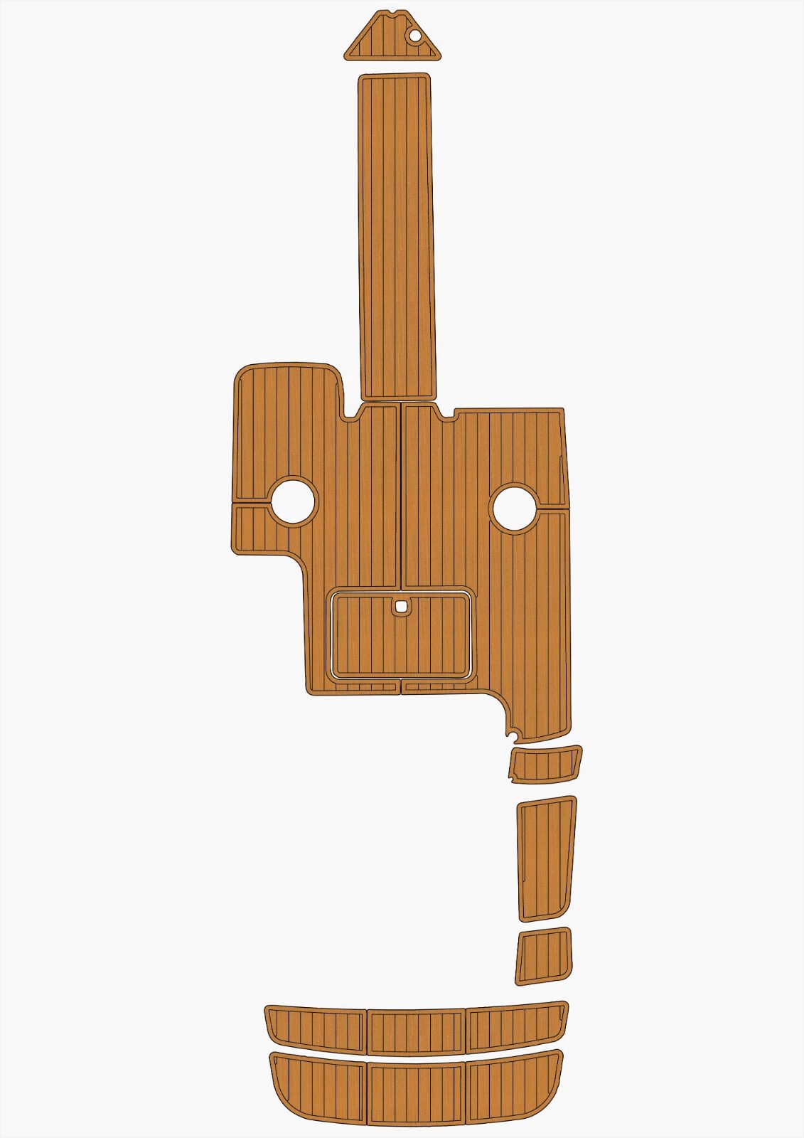 1 Kit EVA foam faux teak floor 2009-2011 Cobalt 232 WSS