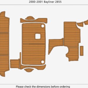 1 Kit EVA foam faux teak floor Anti-slip mat 2000-2001 Bayliner 2855