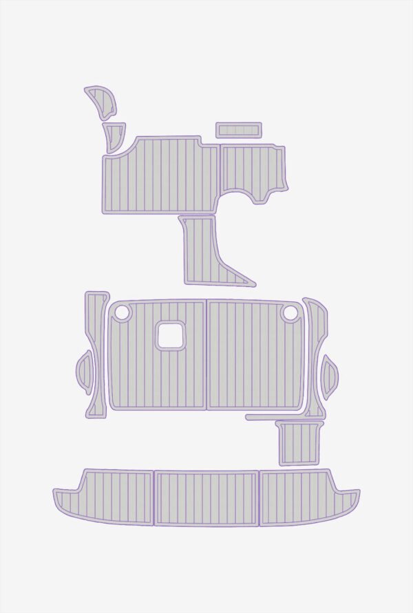 EVA foam faux teak floor Anti-slip mat 2000-2001 Bayliner 2855 (14) 1 Kit EVA foam faux teak floor Anti-slip mat 2000-2001 Bayliner 2855