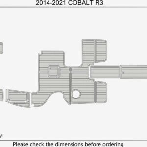 1 Kit EVA foam faux teak flooring 6mm 2014-2021 Cobalt R3