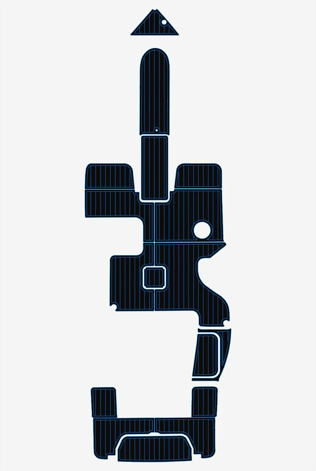 1 Kit EVA foam faux teak flooring 6mm 2014-2021 Cobalt R3