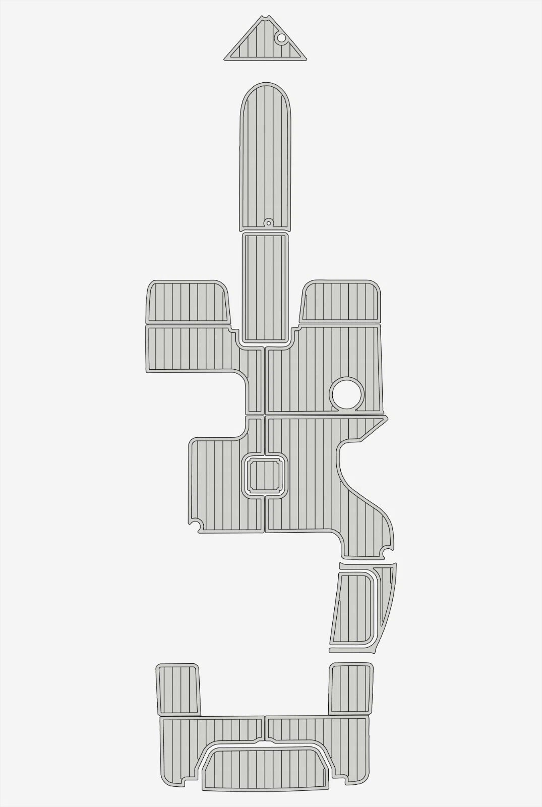 1 Kit EVA foam faux teak flooring 6mm 2014-2021 Cobalt R3