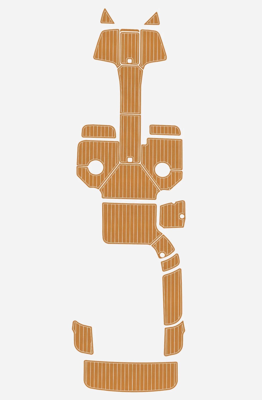 1 Kit EVA foam faux teak marine deck flooring 2008-2009 Cobalt 272 BR