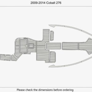 1 Kit EVA foam faux teak marine deck flooring 2009-2014 Cobalt 276