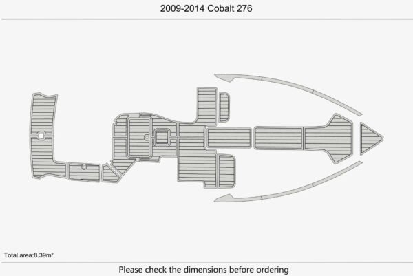 EVA foam faux teak marine deck flooring 2009-2014 Cobalt 276 (11) 1 Kit EVA foam faux teak marine deck flooring 2009-2014 Cobalt 276
