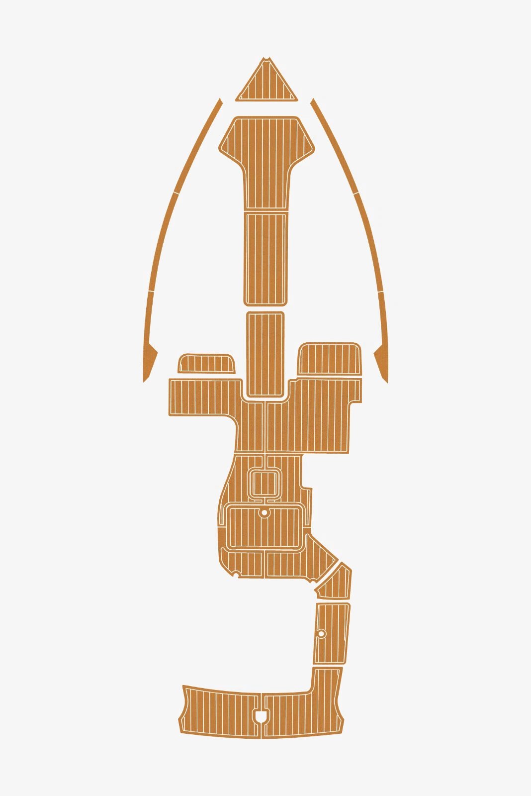 1 Kit EVA foam faux teak marine deck flooring 2009-2014 Cobalt 276