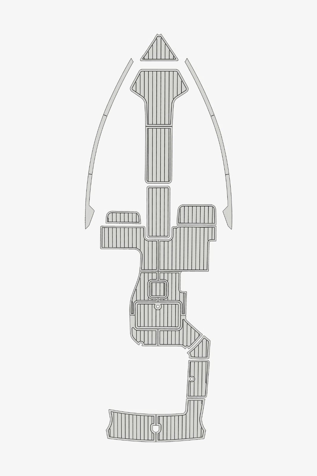 1 Kit EVA foam faux teak marine deck flooring 2009-2014 Cobalt 276