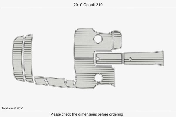 EVA foam faux teak marine deck flooring 2010 Cobalt 210 (11) 1 Kit EVA foam faux teak marine deck flooring 2010 Cobalt 210