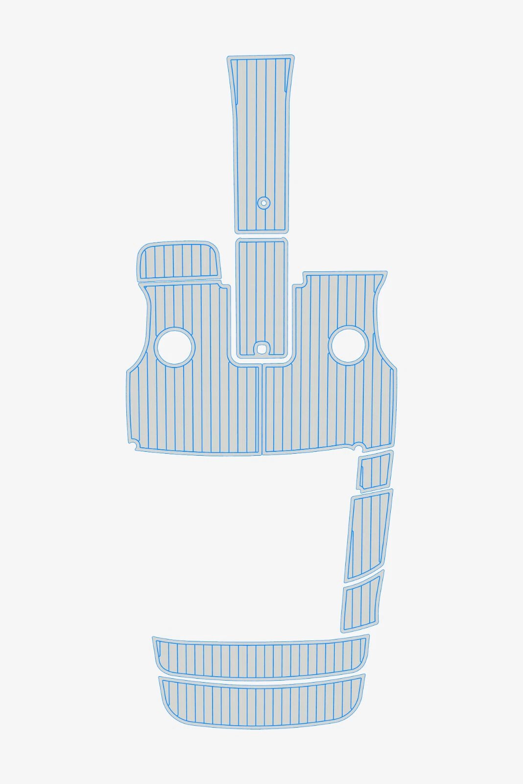 1 Kit EVA foam faux teak marine deck flooring 2010 Cobalt 210