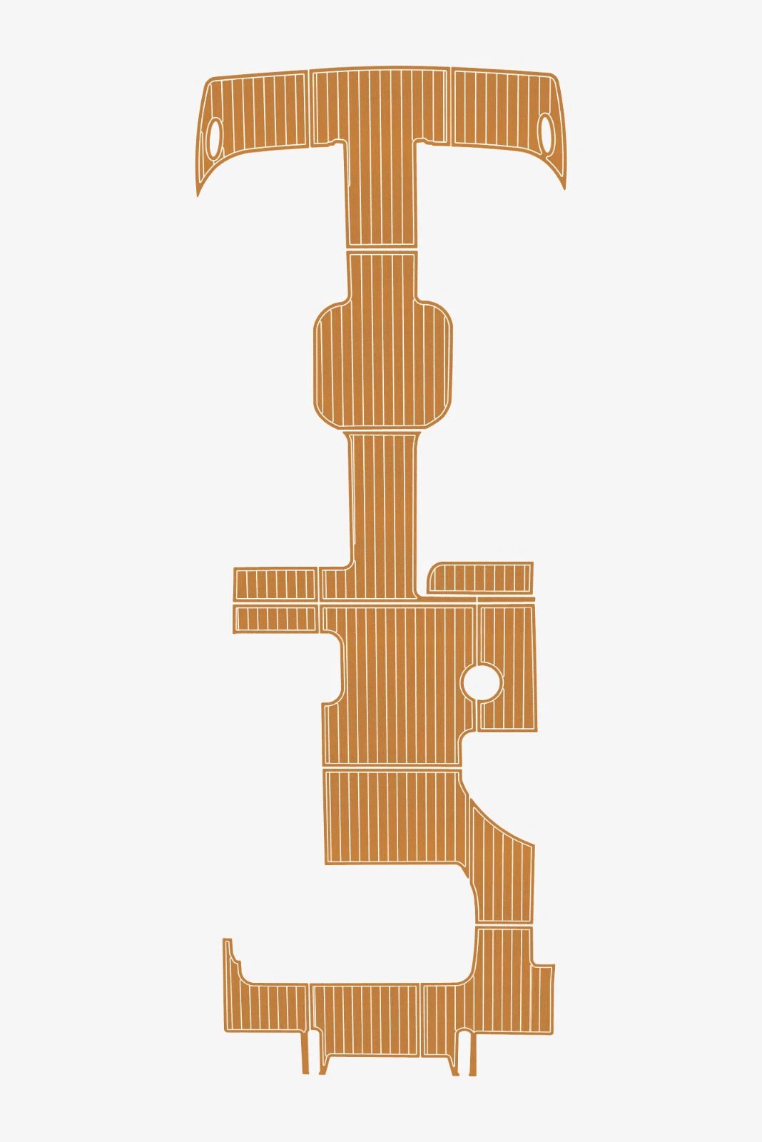 EVA foam faux teak marine deck flooring 2016 Cobalt Marker Tri Toon (4) 1 Kit EVA foam faux teak marine deck flooring 2016 Cobalt Marker Tri Toon