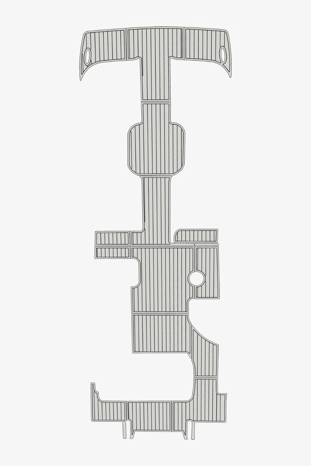 EVA foam faux teak marine deck flooring 2016 Cobalt Marker Tri Toon (8) 1 Kit EVA foam faux teak marine deck flooring 2016 Cobalt Marker Tri Toon