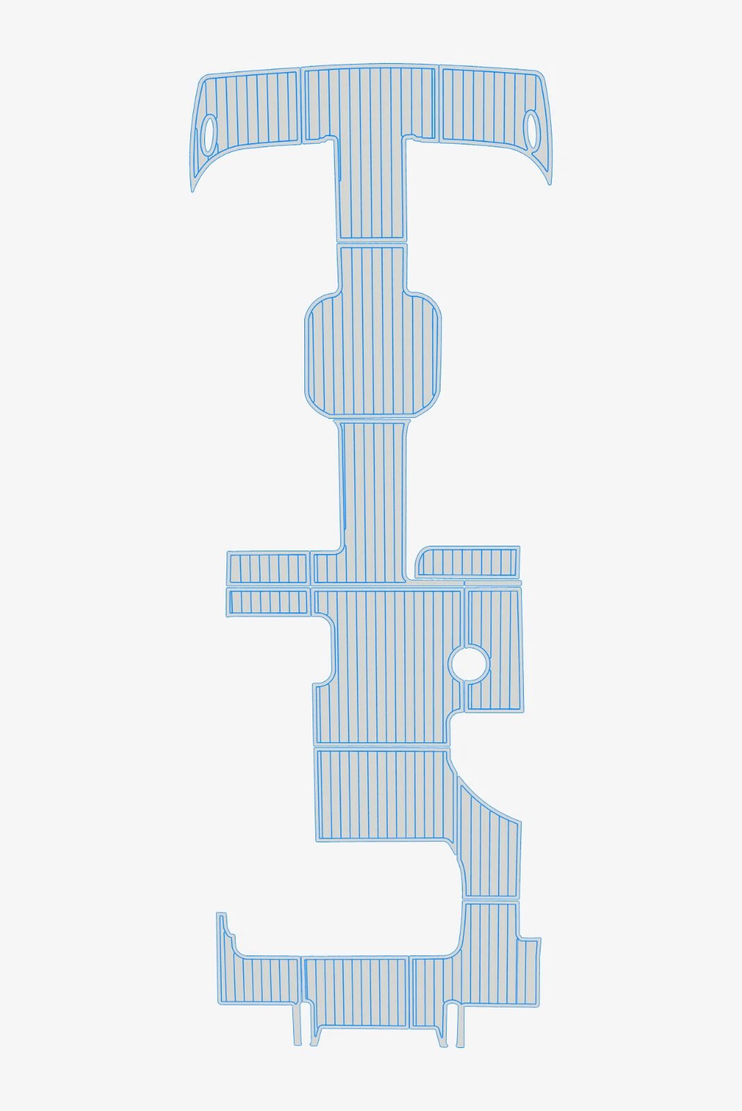 EVA foam faux teak marine deck flooring 2016 Cobalt Marker Tri Toon (9) 1 Kit EVA foam faux teak marine deck flooring 2016 Cobalt Marker Tri Toon