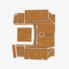 EVA foam faux teak marine deck flooring Bayliner Trophy 2159 Anti-slip (1) 1 Kit EVA foam marine flooring faux teak Bayliner Trophy 2159 Anti-slip