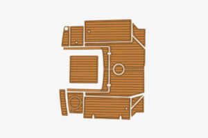 EVA foam faux teak marine deck flooring Bayliner Trophy 2159 Anti-slip (1) 1 Kit EVA foam marine flooring faux teak Bayliner Trophy 2159 Anti-slip