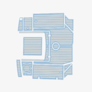 EVA foam faux teak marine deck flooring Bayliner Trophy 2159 Anti-slip (10) 1 Kit EVA foam marine flooring faux teak Bayliner Trophy 2159 Anti-slip