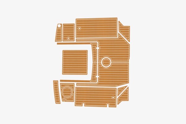 EVA foam faux teak marine deck flooring Bayliner Trophy 2159 Anti-slip (5) 1 Kit EVA foam marine flooring faux teak Bayliner Trophy 2159 Anti-slip