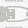 EVA foam floor 1996-2001 Bayliner 1802 Cuddy Trophy (3) 1 Kit EVA foam floor 1996-2001 Bayliner 1802 Cuddy Trophy