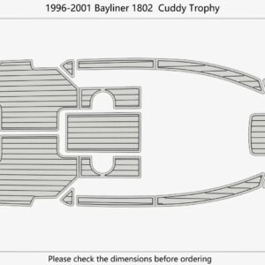 1 Kit EVA foam floor 1996-2001 Bayliner 1802 Cuddy Trophy