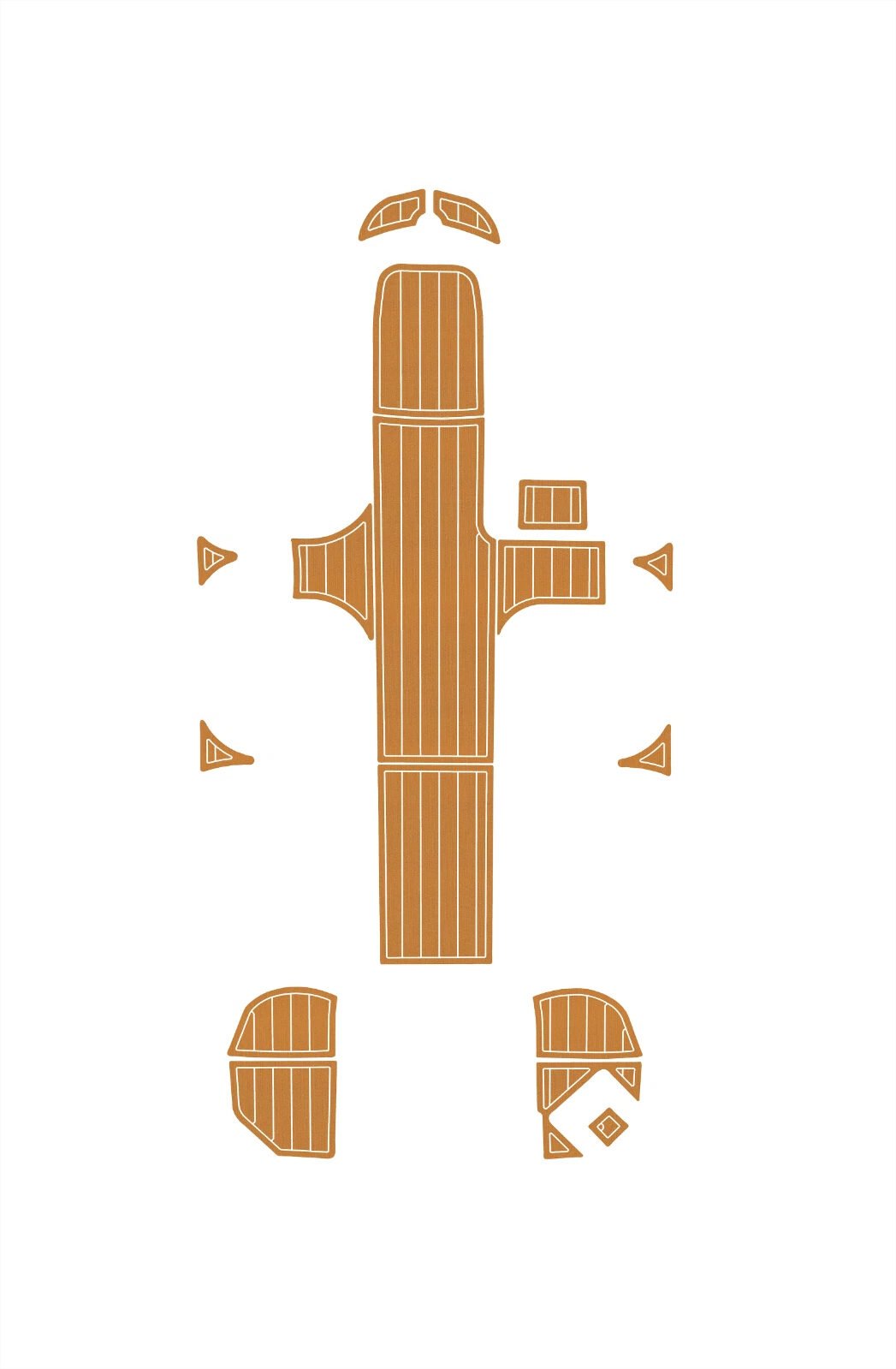 1 Kit EVA foam boat floor 6mm 2017-2023 Bayliner Element E18