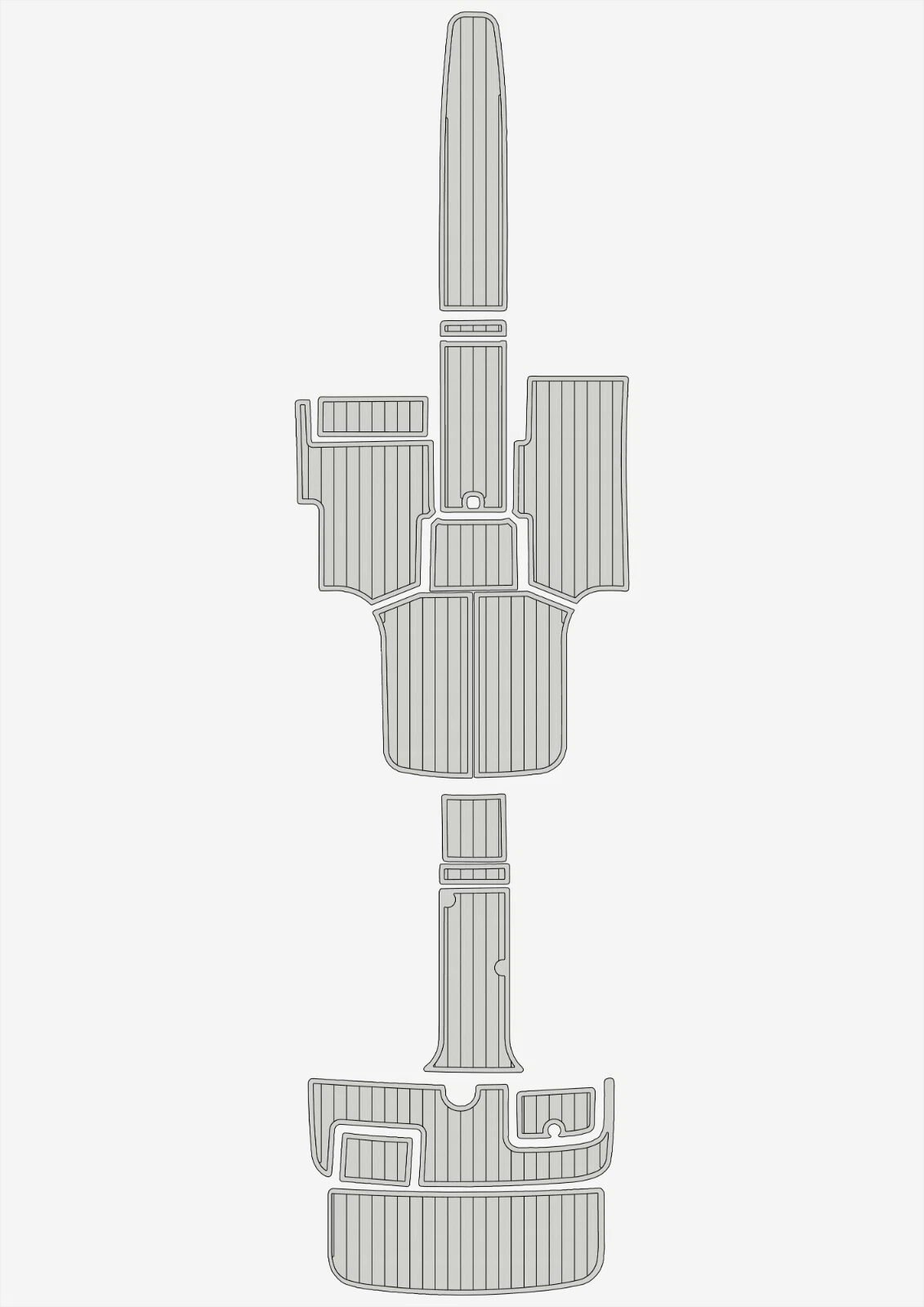 1 Kit EVA foam floor faux teak mat 2000-2007 Cobalt 262