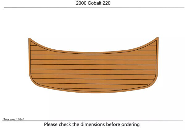 EVA foam floor faux teak mat 2000 Cobalt 220 (1) 1 Kit EVA foam floor faux teak mat 2000 Cobalt 220