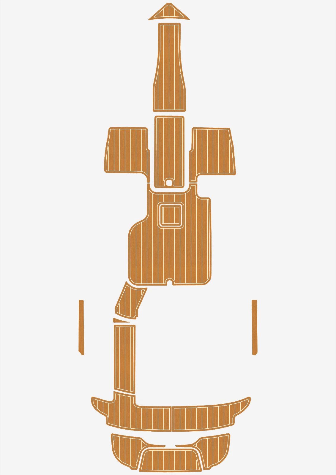 1 Kit EVA foam floor faux teak mat 6mm 2016-2017 cobalt 220