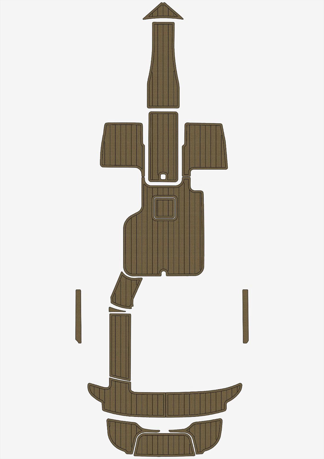 1 Kit EVA foam floor faux teak mat 6mm 2016-2017 cobalt 220