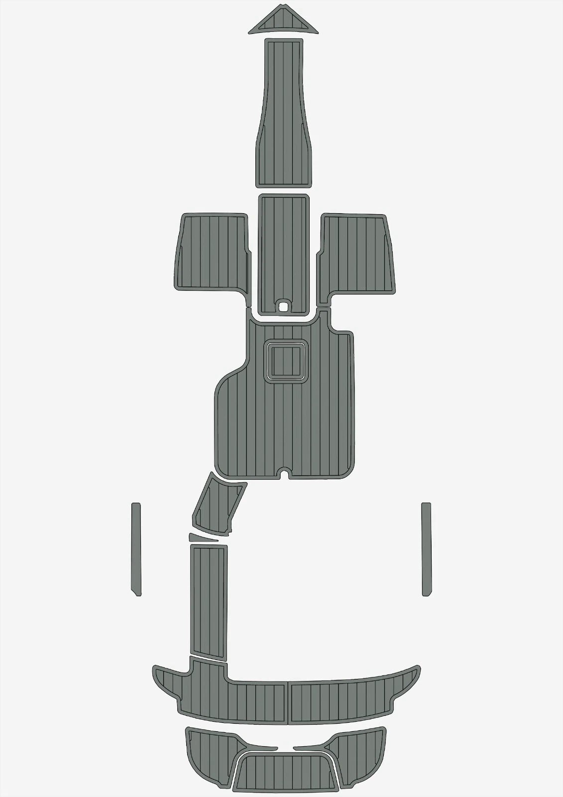 1 Kit EVA foam floor faux teak mat 6mm 2016-2017 cobalt 220