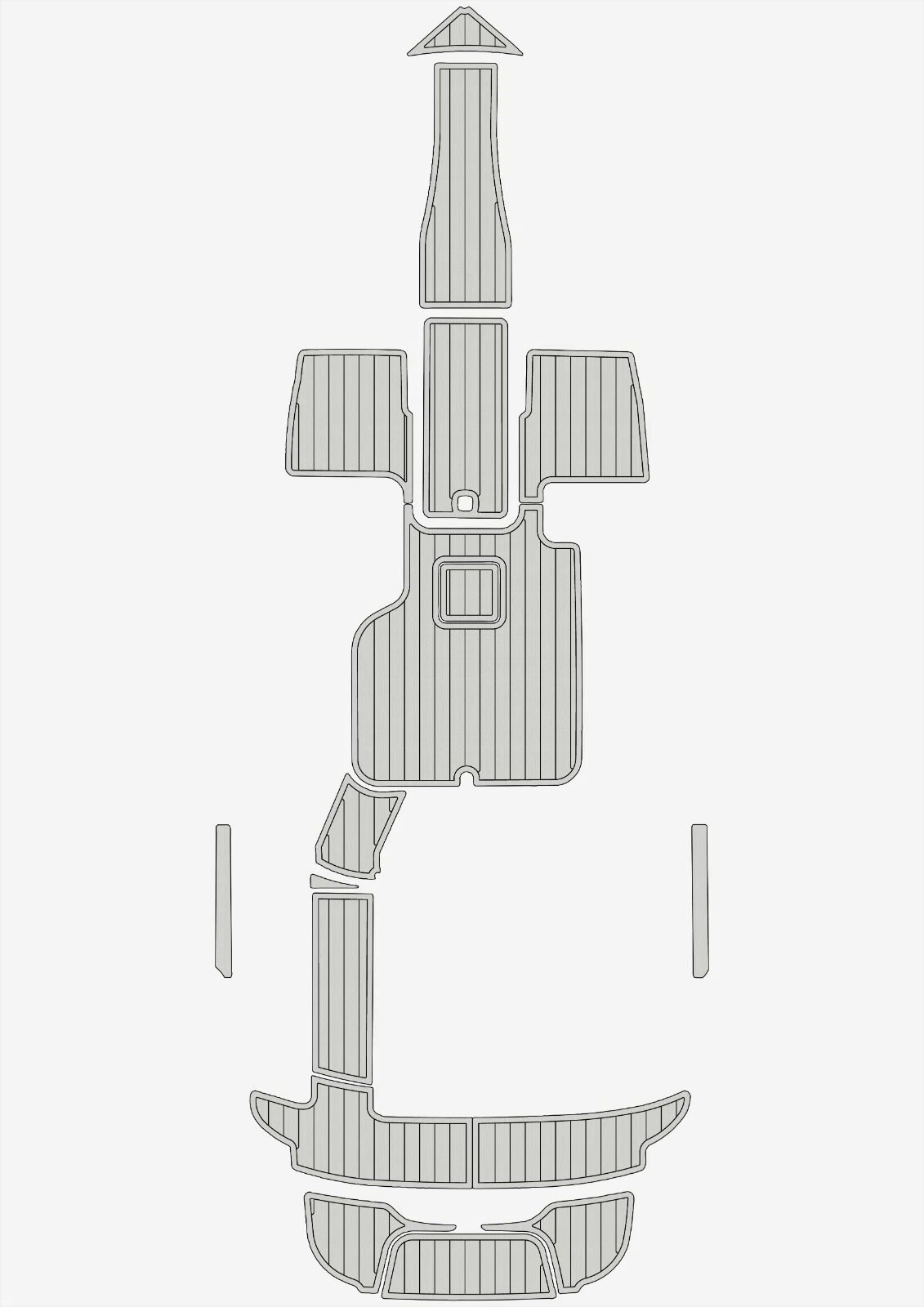1 Kit EVA foam floor faux teak mat 6mm 2016-2017 cobalt 220