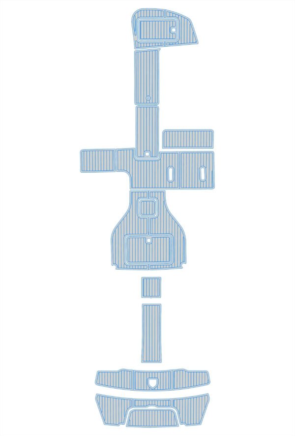 EVA foam flooring 6mm 2012-2016 Cobalt 296 Bow Rider (7) 1 Kit EVA foam flooring 6mm 2012-2016 Cobalt 296 Bow Rider