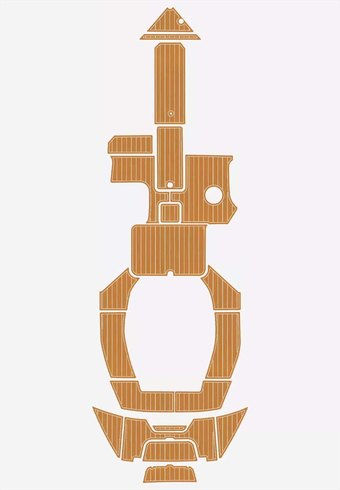 1 Kit EVA foam flooring anti-slip mat 6mm 2016-2017 cobalt cs3