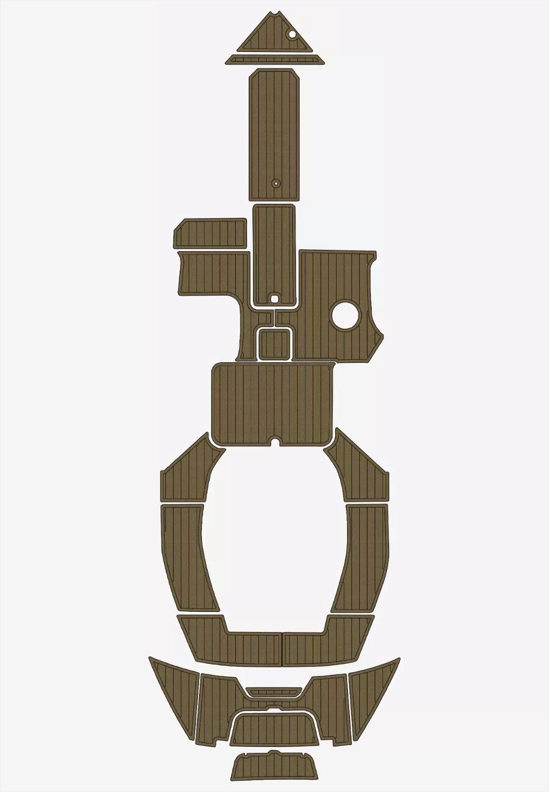 1 Kit EVA foam flooring anti-slip mat 6mm 2016-2017 cobalt cs3